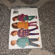 Unused Uncut Butterick Sewing Pattern 3709 All Sizes Child Dress Top Leggins
