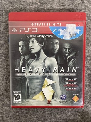 Heavy Rain Director's Cut PS3 Greatest Hits Complete PlayStation 3 Game Manual