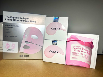COSRX Peptide Collagen Lifting Glow Hydrogel Mask+Pad Set Hydrating Firming
