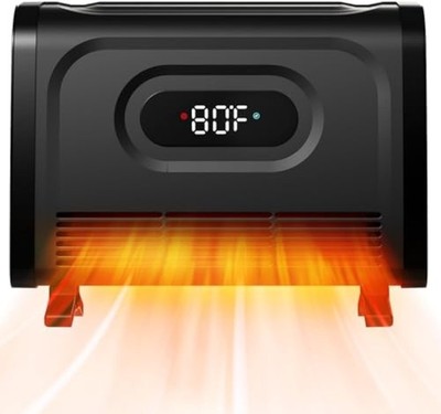 Air Choice Infrared Space Heater with Attachable Feet, 1500W  with Remote, Black