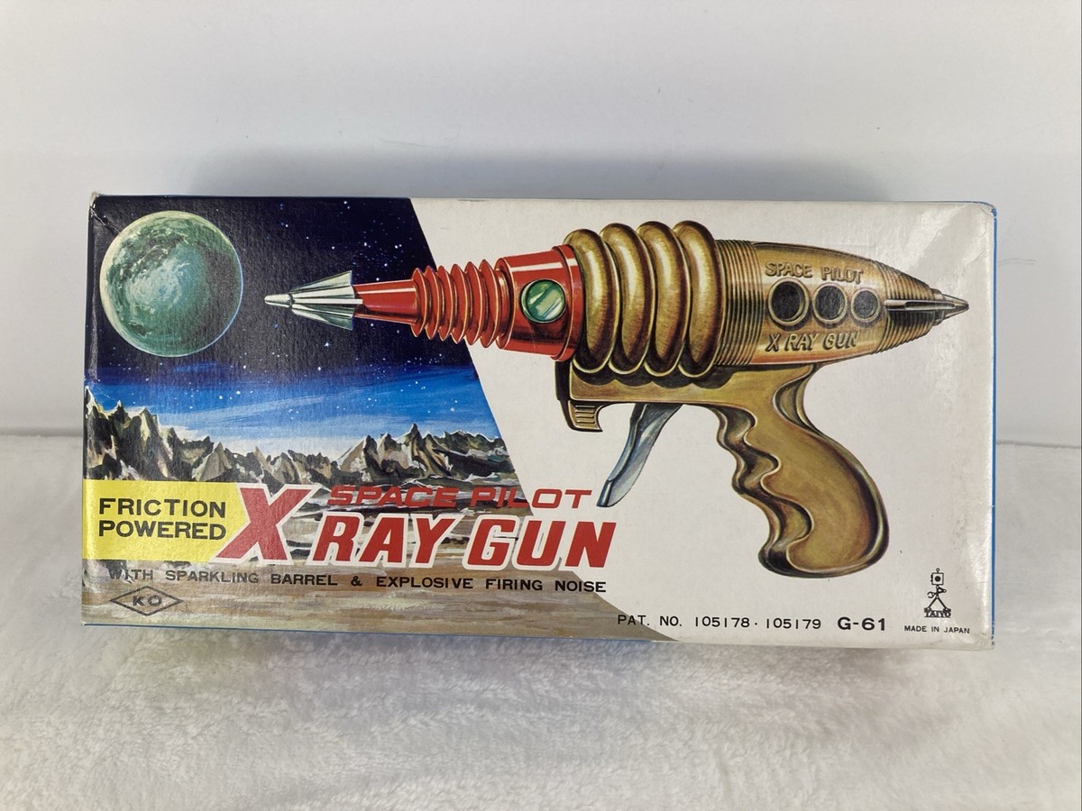 SPECE PILOT X RAY GUN 昭和レトロ TAIYO 玩具の鉄砲 SPACE PILOT XRAY GUN, TAIYO, G-61 FRICTION POWERED JAPAN