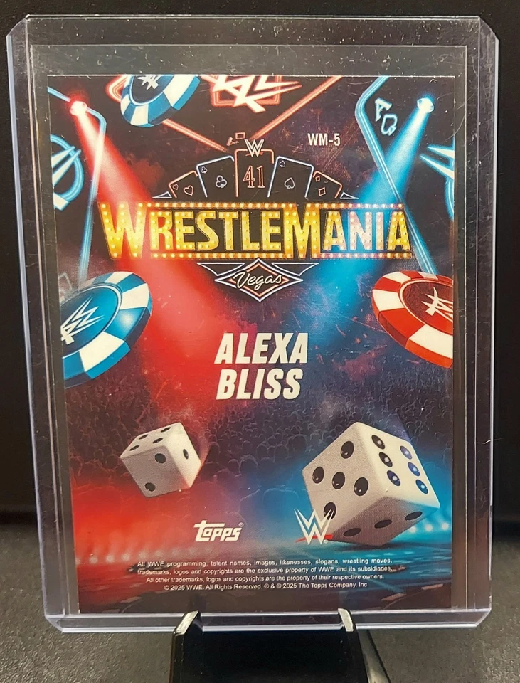 WWE Wrestlemainia 41 2025 exclusivo Alexa Bliss #WM-5 Foto 2 de 2