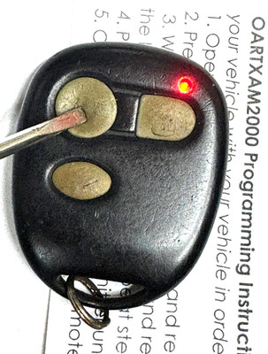 OARTXAM2000 keyless remote alarm GALAXY entry control car start key fob RED LED