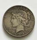1934-S Peace Silver Dollar Better Date Original VF/XF Collector Coin