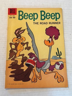 1960 Dell Beep Beep The Road Runner #4 Comic Book /A467