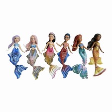 Disney The Little Mermaid Live Action Ariel & Sisters Set Of 6 Mini Dolls