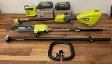 RYOBI 40V 12 Feet Pole Saw Kit  , 10" w/New (2) Ryobi 4AH Battery & Fast Charger