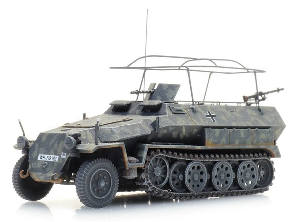 Artitec 6870481 H0 LKW Sd.Kfz. 251/3 Ausf. C Funkpanzerwagen Wehrmacht Camo-Grau-image