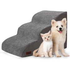 3-Tier Dog Ramp  Pet Stairs Non-Slip Steps for Bed Couch Small Dogs