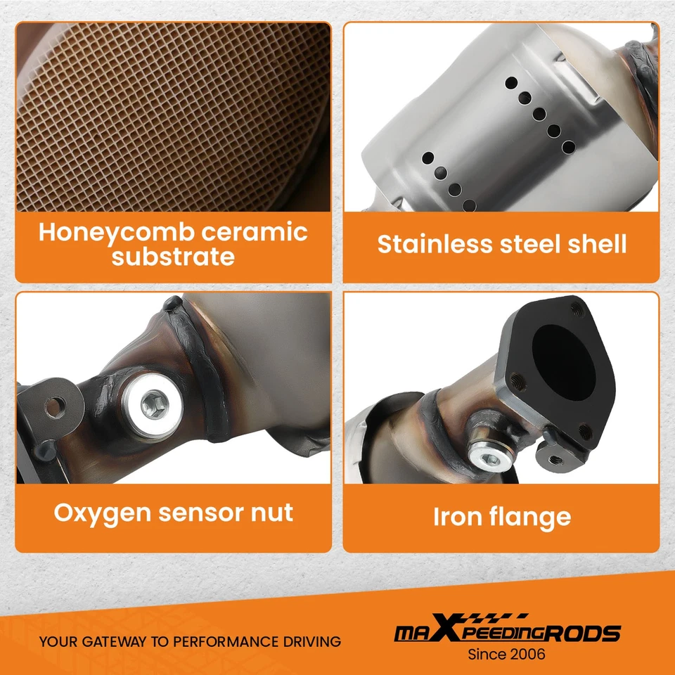 Convertidor catalítico para Honda Odyssey Accord 3,5 L 2008-2010 1,8/1,72 pulgadas EPA Foto 4 de 4