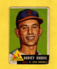 1953 Topps Harvey Haddix #273 SP Hi # St. Louis Cardinals GOOD- FREE SHIPPING