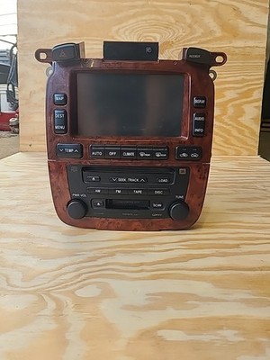 04-07 Toyota Highlander Radio Stereo Climate Temperature Control Woodgrain OEM