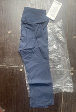 Womens Yoga Lululemon Fast And Free HR Crop 19’’ Ref High Rise Blue New Size 6