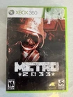 Metro 2033 (Xbox 360, 2010) Complete CIB TESTED!