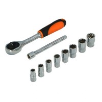"SteckschlüSselsatz 10-Tlg 1/4\" Ratsche 6–13 Mm CR-V"