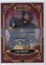 2020-21 Upper Deck Stature Rookies Red Auto 9/45 Gage Quinney #184 Auto 7xr