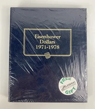 Whitman Classic Coin Album Book 9131 Eisenhower Dollar $1 1971-1978 IKE Sealed