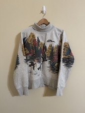 LL Bean x Todd Snyder Duck Scenic Turtleneck Sweatshirt Pullover Grey Medium