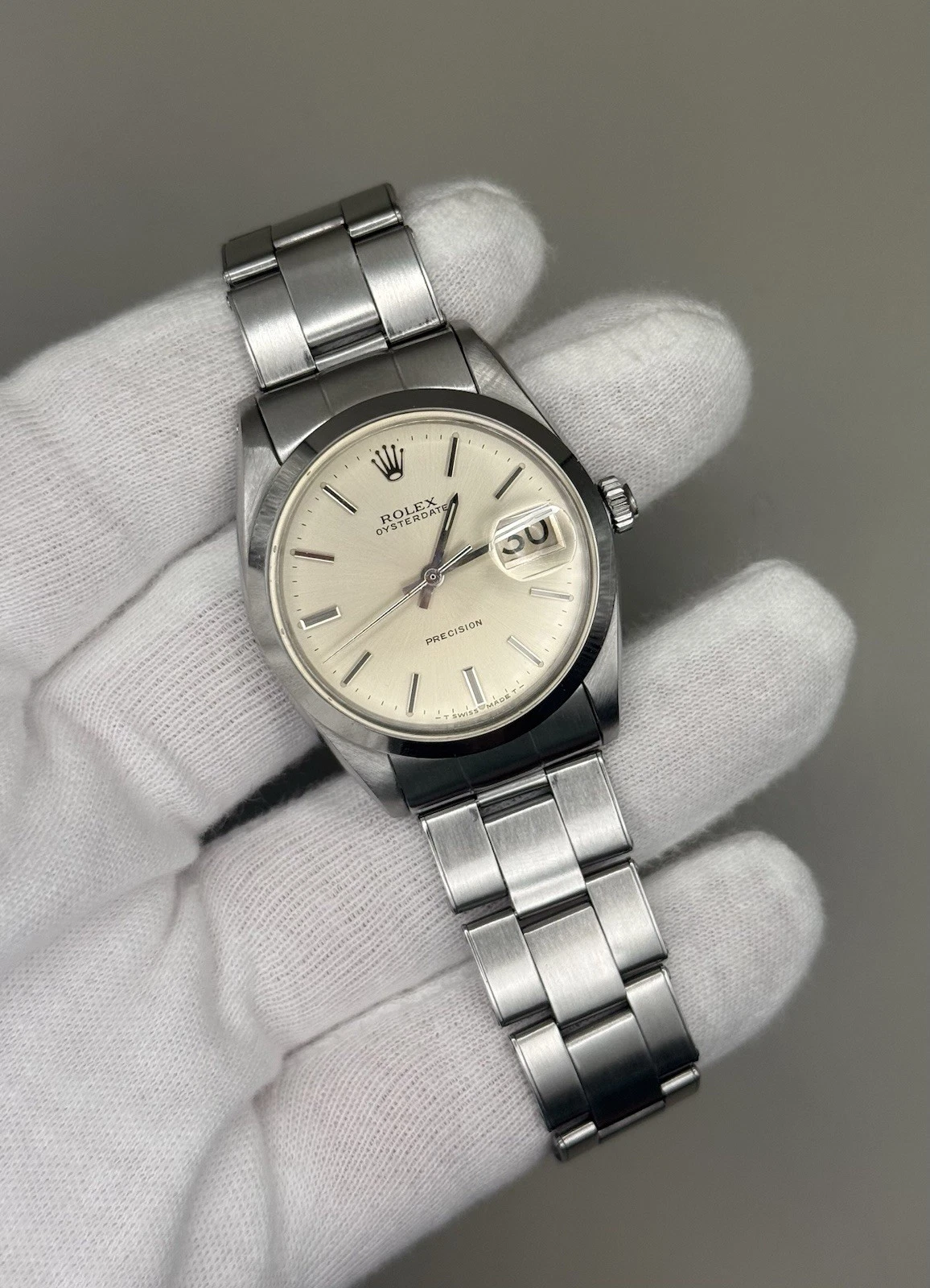 Rolex Oyster Date Precision 6694 vintage Hand Winding Men's Watch