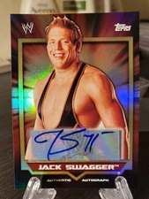 2011 Topps WWE Classic Auto Jack Swagger AEW Jake Hager UFC
