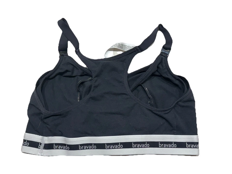 Bravado Women No wire lined Maternity Nursing Bra size L 2 Pairs Black - Image 3 of 4
