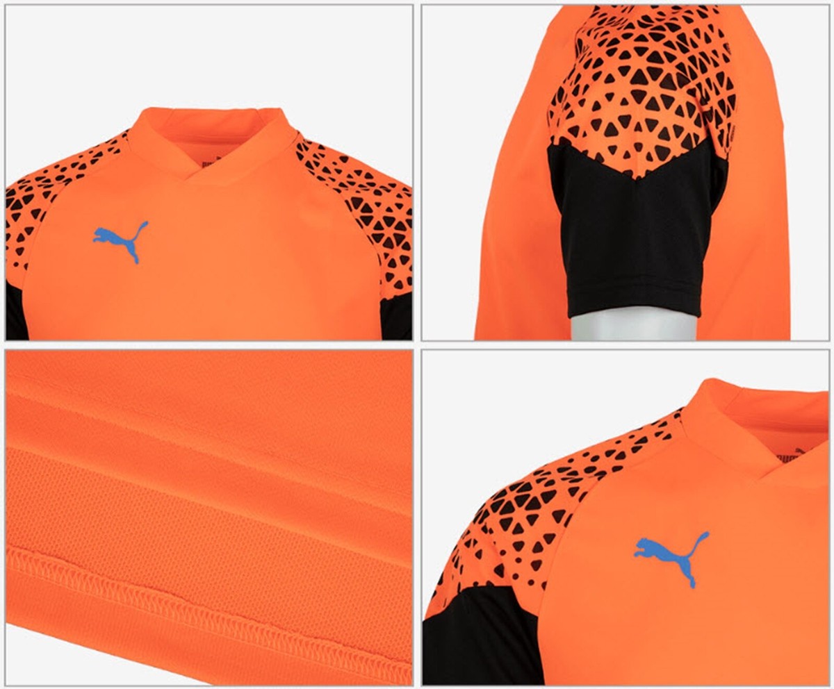 PUMA Men Indi-visual Cup Shirts Athletic Orange Casual Tee Shirt