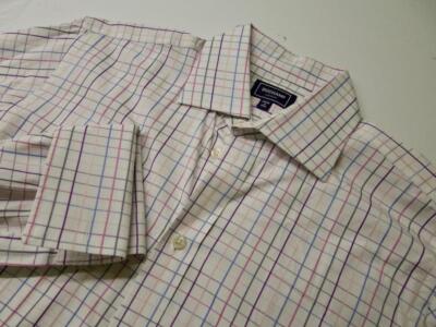 cream french cuff dress shirt Steven Land Cream Mixed Stripe French Cuff Dress Shirt DS2134