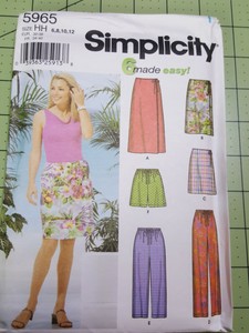 wrap around skirt pattern simplicity