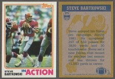 STEVE BARTKOWSKI IN ACTION - 1982 TOPPS # 275 - ATLANTA FALCONS QUARTERBACK
