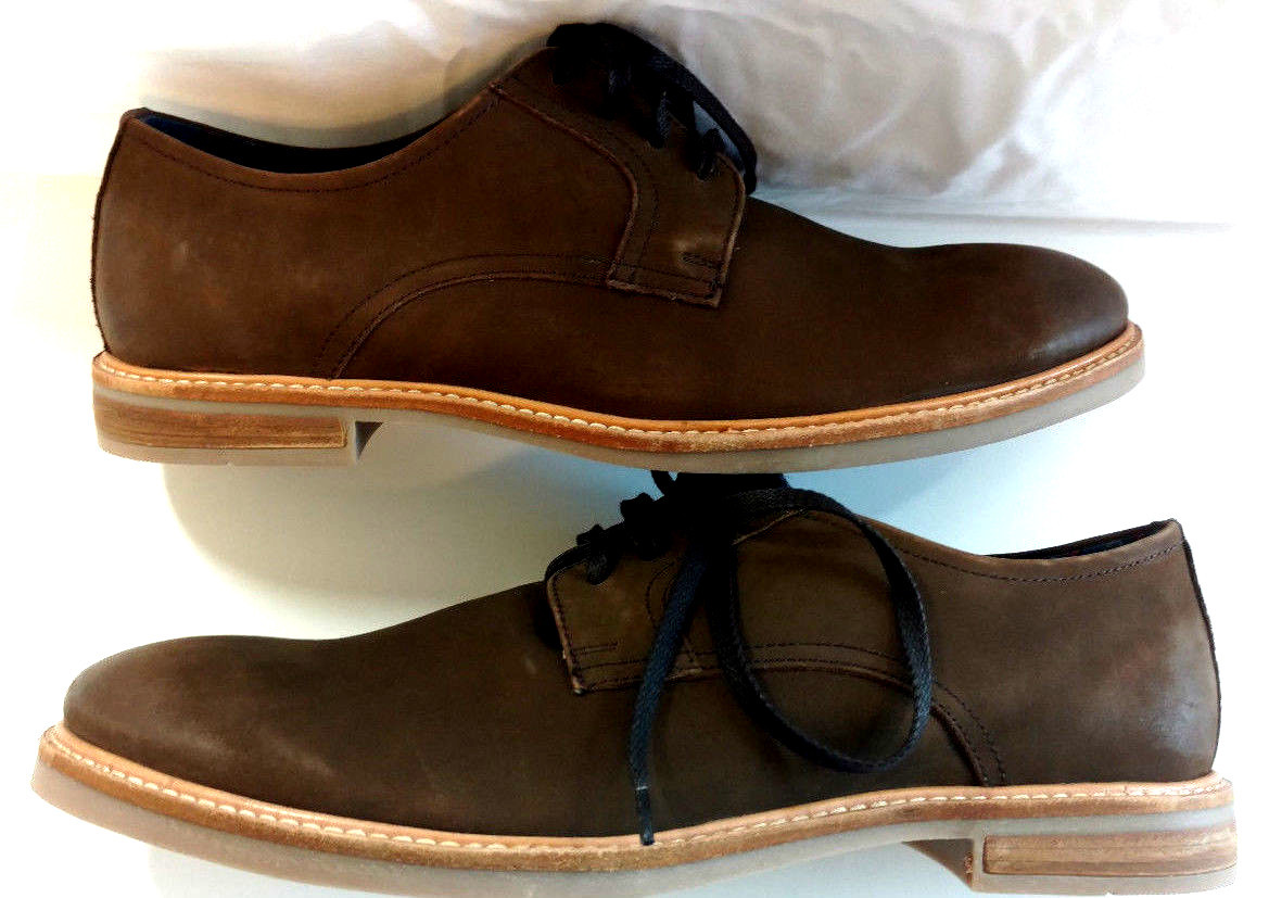 Ben Sherman Mens Dress Shoes Leather Oxford Brown Suede Lace  display picture 1
