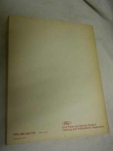 Ford 1977 Car Shop Manual: Volume 4 :Body (1976, Paperback, Illustrated - Picture 9 of 9