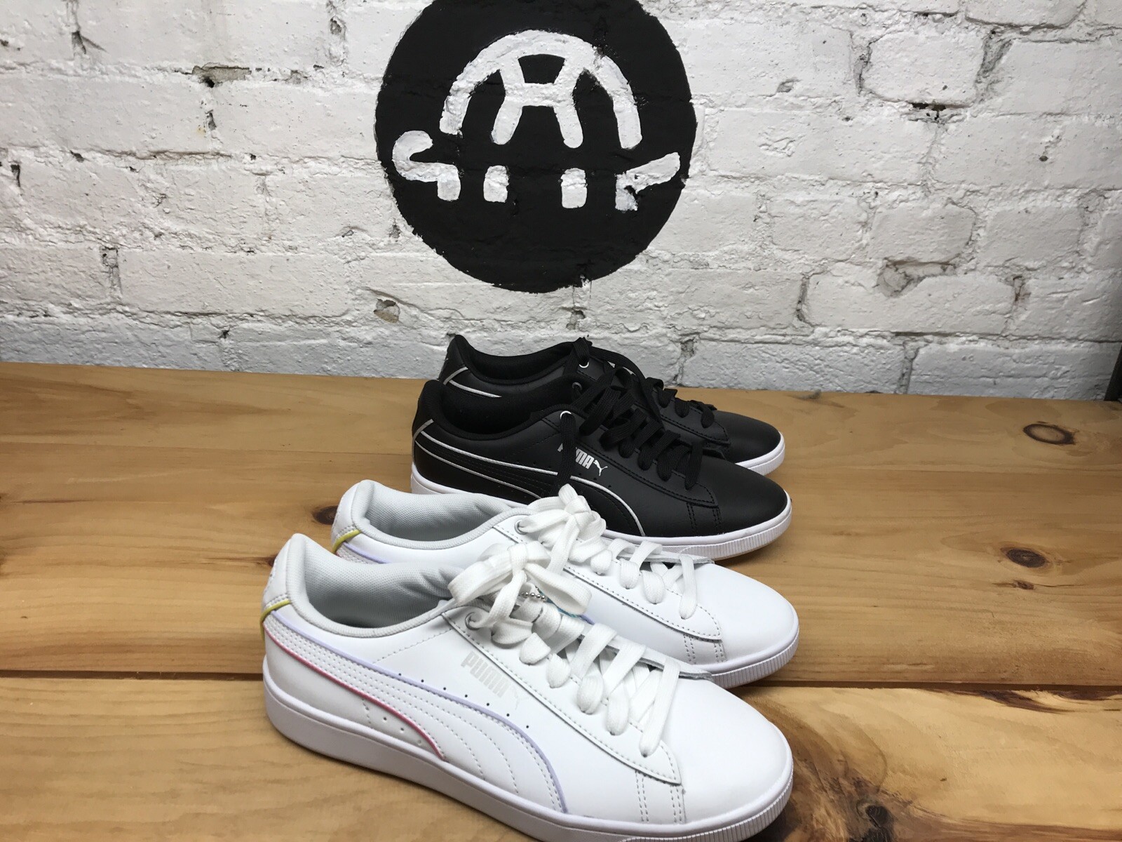 puma platform vikky black