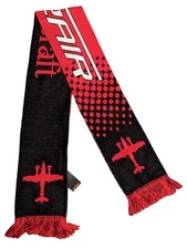 Ruffneck Red And Black Scarf, Beechcraft King Air Scarf 100% Acrylic 