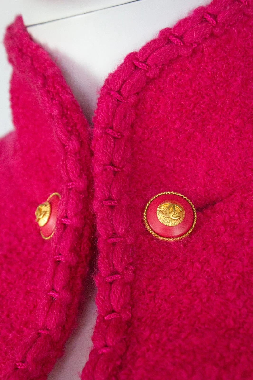 Giacca Chanel A I 1993 rosa fucsia Karl Lagerfeld