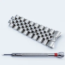 Curved Top Fixed Spare Links for JUBILEE DATEJUST Watch Band Bracelet 20 21MM