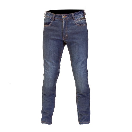 Route One Mason Waterproof Armoured Motorcycle Motorbike Jeans - Dark Blue - Picture 2 of 3