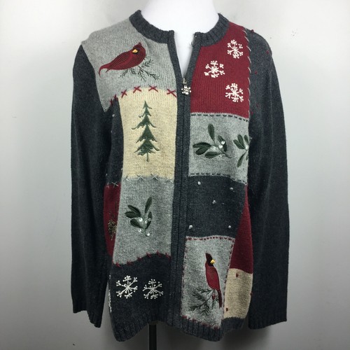 Croft \u0026 Barrow L Cardigan Sweater Zip 