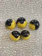 5 Akro Agate Royal Patch Marbles Vintage Marbles