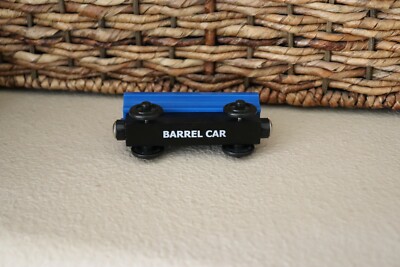 Thomas & Friends Wooden Railway Blue Barrel Car Train Engine Car