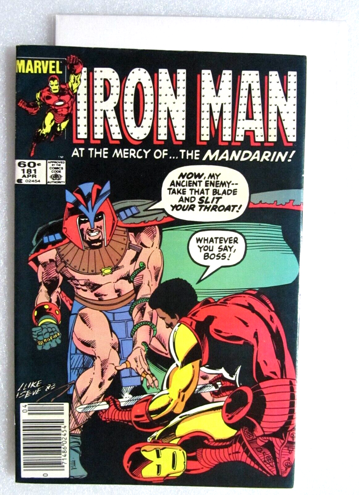 INVINCIBLE IRON MAN 181 1984 COPPER AGE MARVEL COMIC MANDARIN
