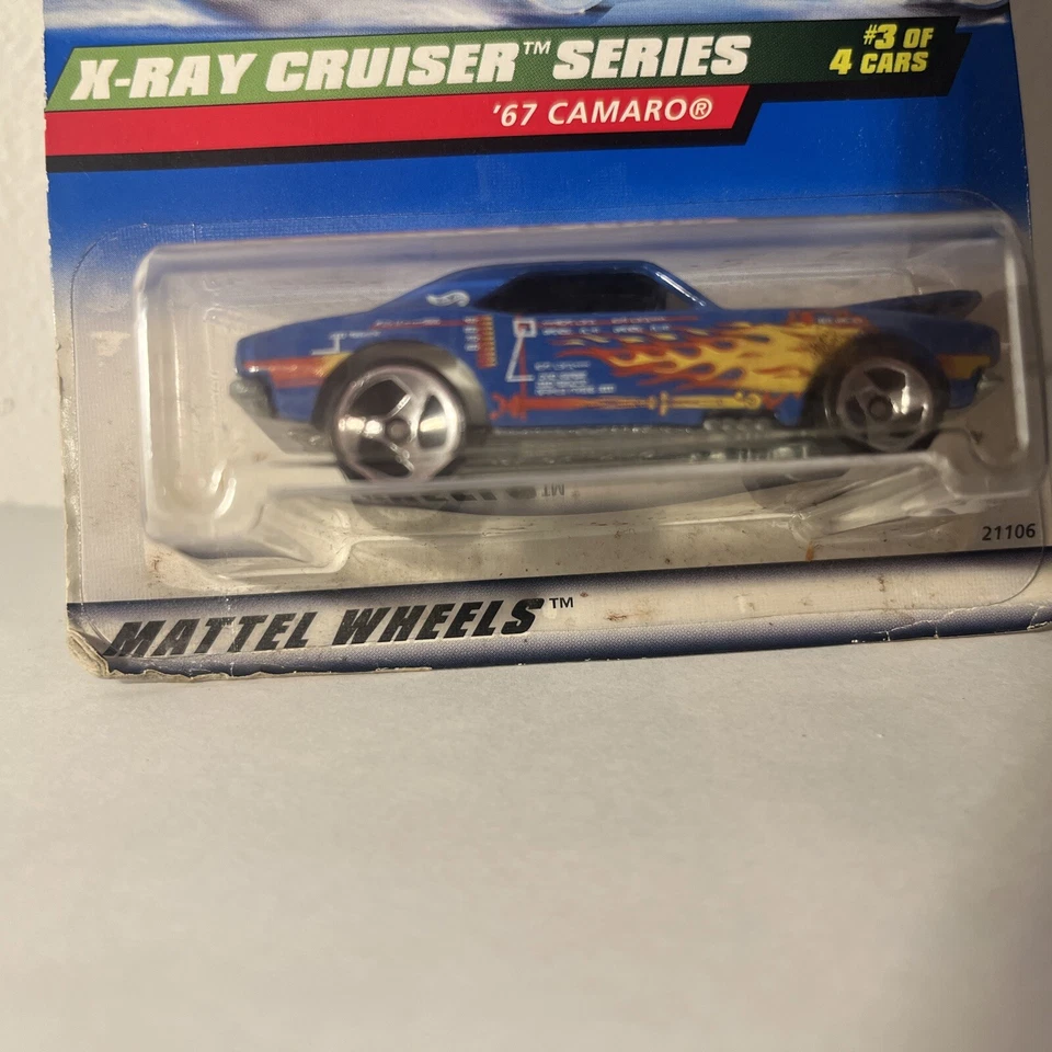 1999 Hot Wheels #947 X-Ray Cruiser Series 1/4 '67 CAMARO Blue w/3 Sp Variation - Image 4 of 4