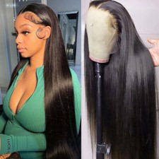 UNice Malaysian Straight 13X4 Lace Front Human Hair Wigs for Women Pre Plucked