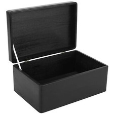 Wooden Storage Box with Hinged Lid | 10 Colours | 3 Sizes | Natural Wood