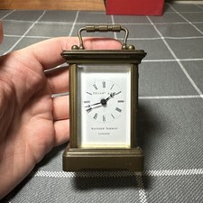 Vintage Matthew Norman #1760 Travel/Carriage Clock for Tiffany & Co. Swiss Made