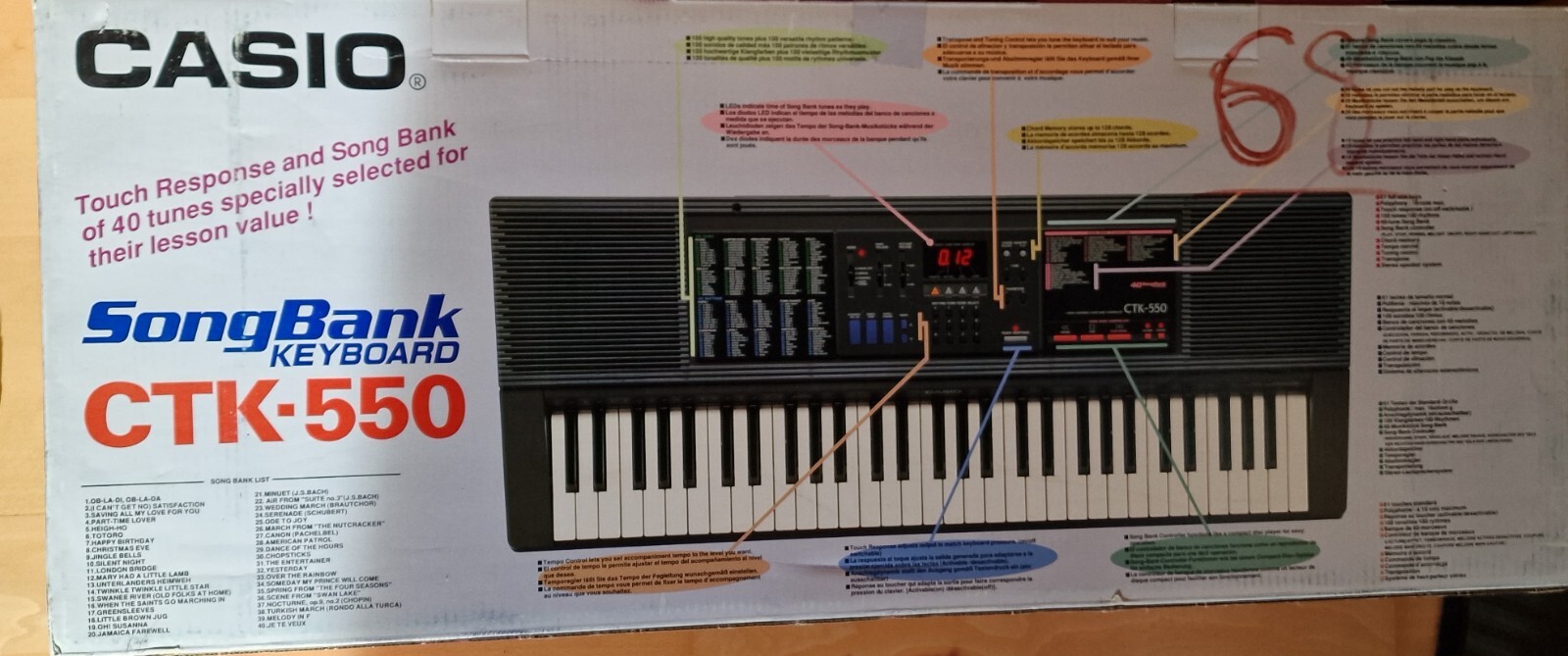 Casio Keyboard CTK 550 kaum gebraucht in OVP eBay