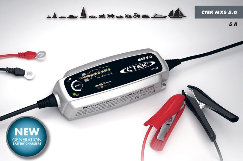 CTEK Mxs 5.0 Kabel - Säure Batterie Ladegerät 8 Stufe Vollautomatisch  Fahrrad