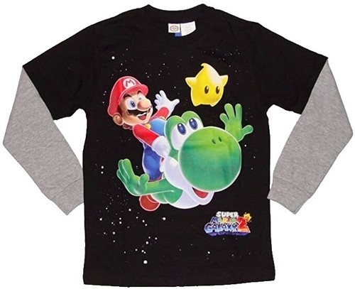 MAGLIA T SHIRT NINTENDO SUPER MARIO ROSSA TAGLIA 12-13 ANNI