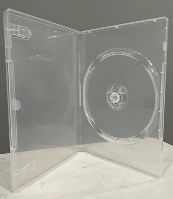 10 14MM NEW SINGLE SUPER CLEAR DVD CASES WITH SLEEVE, ITEM NO PSD23