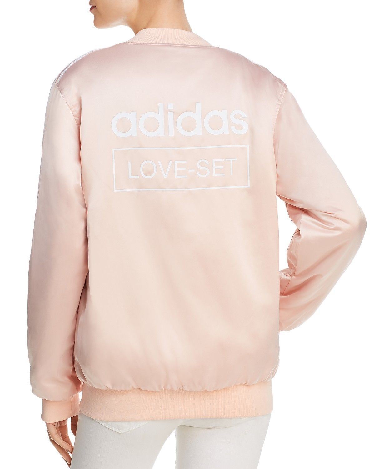 Adidas Originals Reversible Floral-Print Bomber Jacket - Pink M
