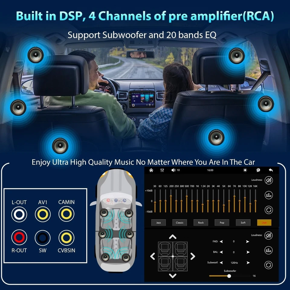 Estéreo Bluetooth Coche Pantalla Rotativa 10.5" 1DIN Apple Carplay Android Auto - Imagen 4 de 4